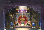 Rovescalli, Odoardo Antonio - Stage design for the opera Le rossignol (The Nightingale) by I. Stravinsky