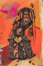 Fedorovsky, Fyodor Fyodorovich - Polovtsian Maiden. Costume design for the opera Prince Igor by A. Borodin