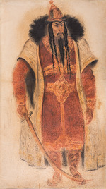 Fedorovsky, Fyodor Fyodorovich - Konchak. Costume design for the opera Prince Igor by A. Borodin