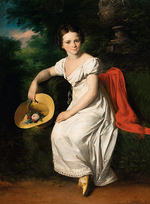 Tropinin, Vasili Andreyevich - Portrait of ballet dancer Tatyana Karpakova (1812-1842)