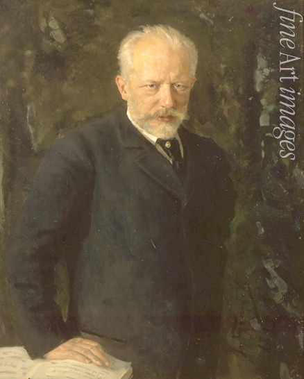 Kusnezow Nikolai Dmitrijewitsch - Porträt von Komponist Pjotr Iljitsch Tschaikowski (1840-1893)