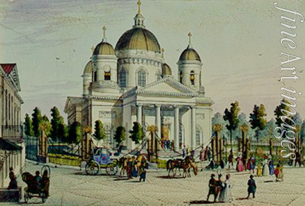 Französischer Meister - Die Christi-Verklärungs-Kathedrale in Sankt Petersburg