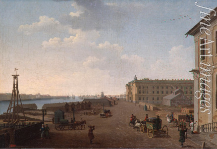 Paterssen Benjamin - Uferstrasse der Wassiljewski-Insel in der Nähe von der Akademie der Künste in Sankt Petersburg