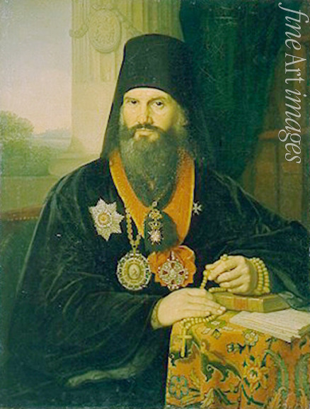 Borowikowski Wladimir Lukitsch - Porträt von Metropolit Michail (Desnitzki) von Sankt Petersburg (1762-1821)