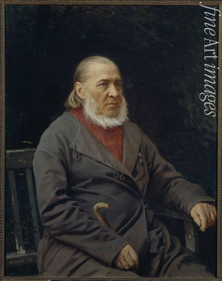 Kramskoi Iwan Nikolajewitsch - Porträt von Schriftsteller Sergei Timofejewitsch Aksakow (1791-1859)
