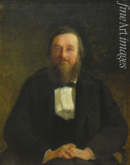Ge Nikolai Nikolajewitsch - Porträt des Historikers Nikolai I. Kostomarow (1817-1885)