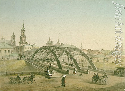 Charlemagne Jules - Zamoskvorechye District in Moscow. The Iron Bridge