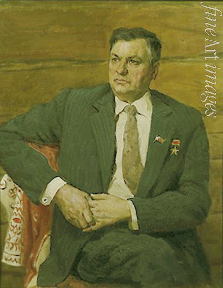Sudakov Pavel Fyodorovich - Portrait of the author Michail N. Alexeyev (1918-2007)
