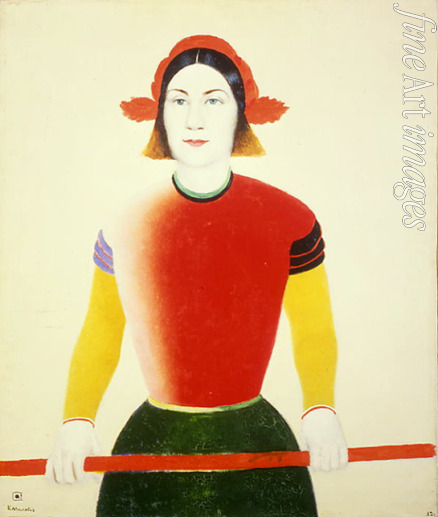 Malevich Kasimir Severinovich - A Girl With A Red Pole