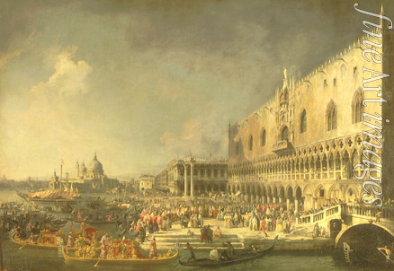 Canaletto - Ankunft des französischen Botschafters in Venedig
