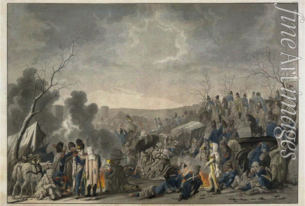 Rugendas Johann Lorenz der Jüngere - Rückzug der Grande Armée aus Moskau 1812