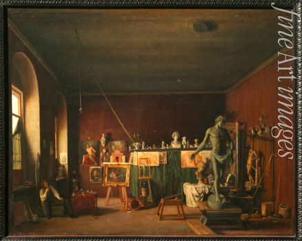 Bogatsky Nikolai Timofeyevich - In the artist's studio