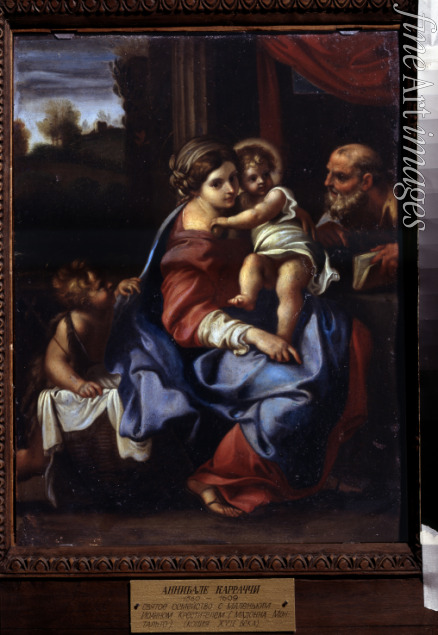 Carracci Annibale - Die Heilige Familie mit Johannesknaben