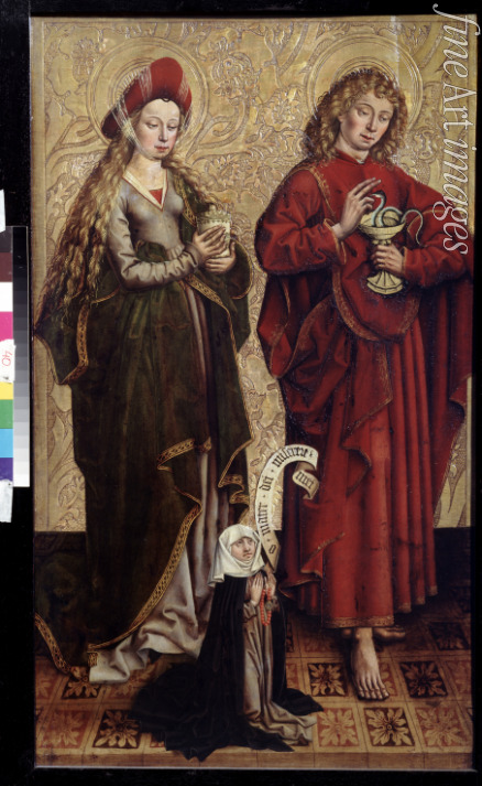 Schongauer Martin - Apostel Johannes, Maria Magdalena und Stifterin