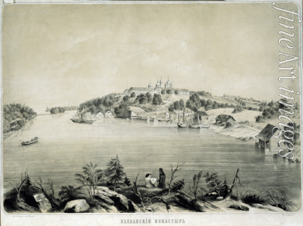 Borel Pjotr Fjodorowitsch - Das Kloster Walaam auf der Insel Walaam im Ladogasee