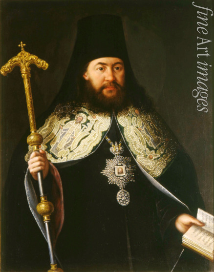 Drozhdin Petro Semyonovich - Portrait of Archimandrite Lavrenty Khotsiatovsky (1721-1766)