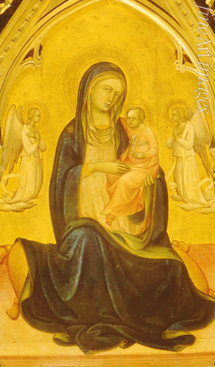 Lorenzo Monaco - Madonna mit Kind und Engeln (Madonna der Demut)