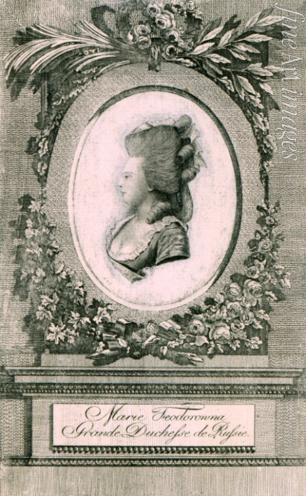 Löschenkohl Johann Hieronymus - Porträt der Großfürstin Maria Feodorowna von Russland (Sophia Dorothea Prinzessin von Württemberg) (1759-1828)