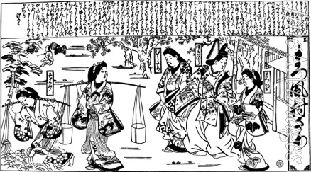 Moronobu Hishikawa - Matsukaze und Murasame