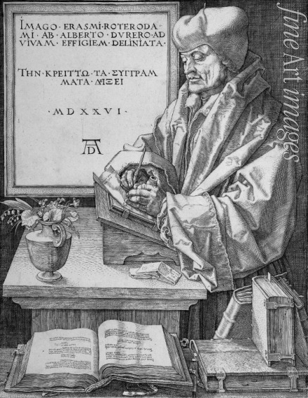 Dürer Albrecht - Bildnis Erasmus von Rotterdam (1467-1536)