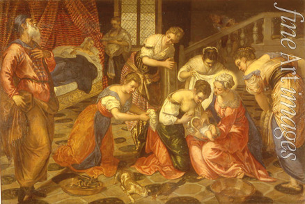 Tintoretto Jacopo - Die Geburt Johannes des Täufers