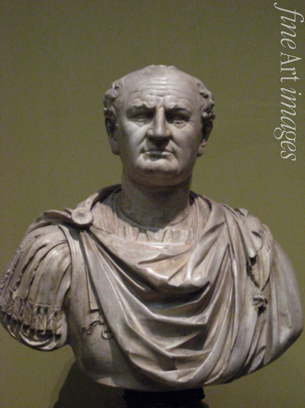 Art of Ancient Rome Classical sculpture - Bust of Vespasian (After original in Louvre)