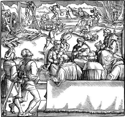 Weiditz Hans the Younger - Court session. Illustration from the book 