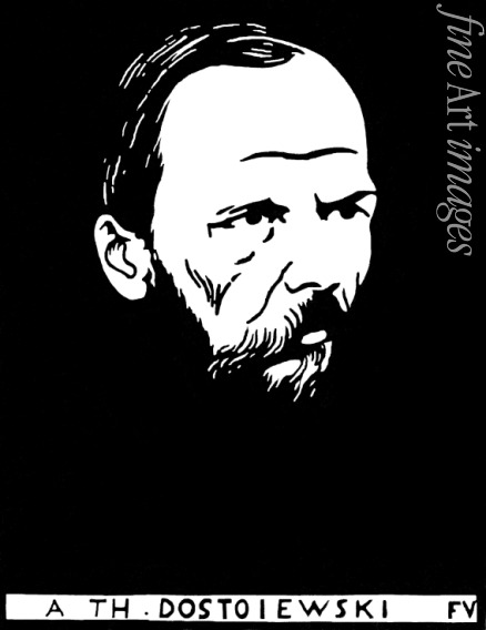 Vallotton Felix Edouard - Schriftsteller Fjodor M. Dostojewski (1821-1881)