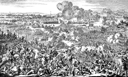Unbekannter Künstler - Die Schlacht bei Mollwitz am 10. April 1741