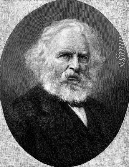 Johnson Thomas - Porträt des Lyrikers Henry Wadsworth Longfellow (1807-1882)