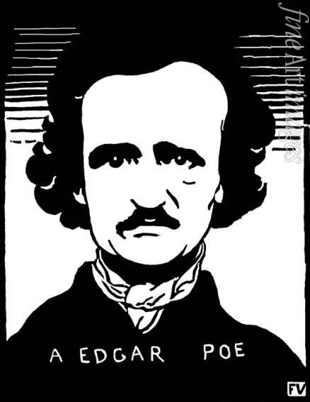 Vallotton Felix Edouard - Edgar Allan Poe (1809-1849)