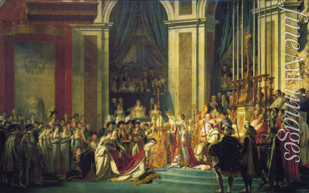 David Jacques Louis - Die Krönung Napoléons I. und der Kaiserin Josephine in der Kathedrale Notre-Dame in Paris am 2. Dezember 1804