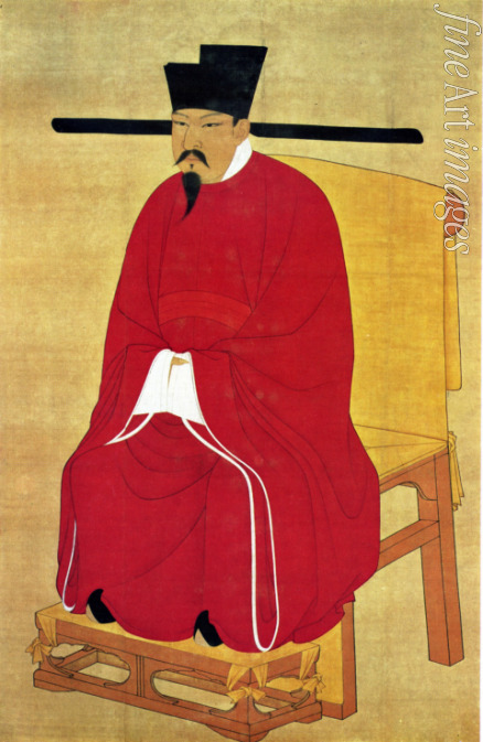 Chinese court painter - Portrait of Emperor Shenzong of Song (1048-1085)