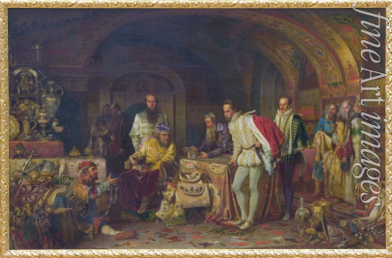 Litowtschenko Alexander Dmitriewitsch - Iwan IV. von Russland demonstriert seine Schätze dem britischen Botschafter Jerome Gorsay