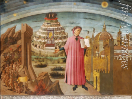 Michelino Domenico di - Dante und die drei Reiche (Dante und die Göttliche Komödie)