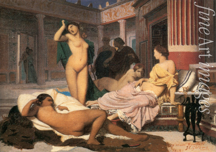 Gerôme Jean-Léon - Greek Interior (Sketch)