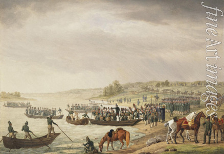 Adam Albrecht - Italian Corp of Eugene Beauharnais Crossing the Niemen on 30 June 1812