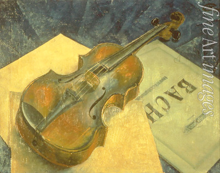 Petrov-Vodkin Kuzma Sergeyevich - Still life with a violin