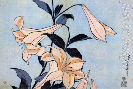 Hokusai Katsushika - Lilies