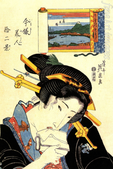 Eisen Keisai - Aus der Serie Die Schönen von Tokaido