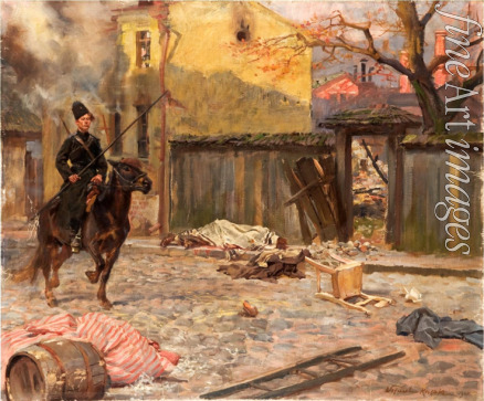 Kossak Wojciech - The Raid (Pogrom)