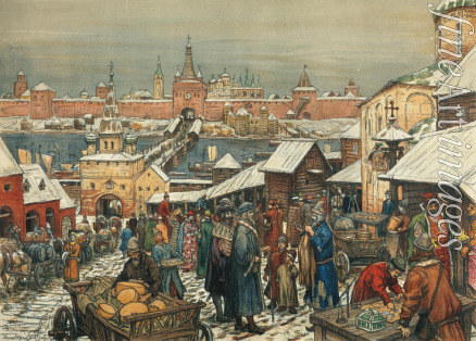 Vasnetsov Appolinari Mikhaylovich - Novgorod Marketplace