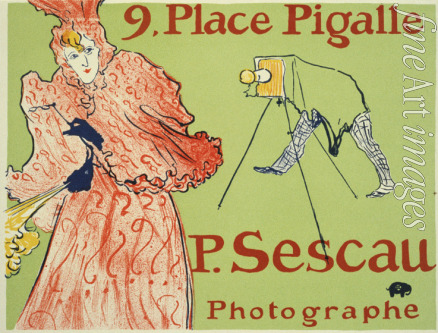 Toulouse-Lautrec Henri de - 9, Place Pigalle, P. Sescau Photographe (Plakat)