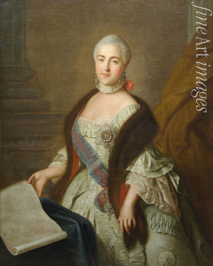 Argunov Ivan Petrovich - Catherine II as Grand Duchess Ekaterina Alekseyevna