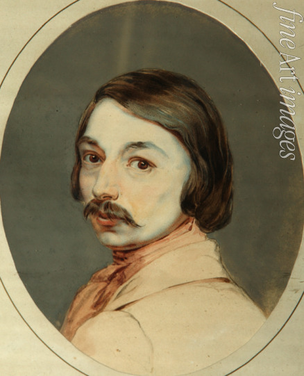 Gerin Jean - Porträt des Schriftstellers Nikolai Gogol (1809-1852)