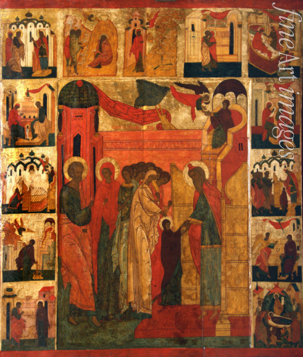 Russian icon - The Entry of the Most Holy Theotokos into the Temple