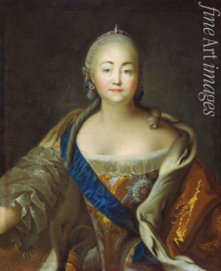 Argunow Iwan Petrowitsch - Porträt von Kaiserin Elisabeth I. von Russland (1709-1762)