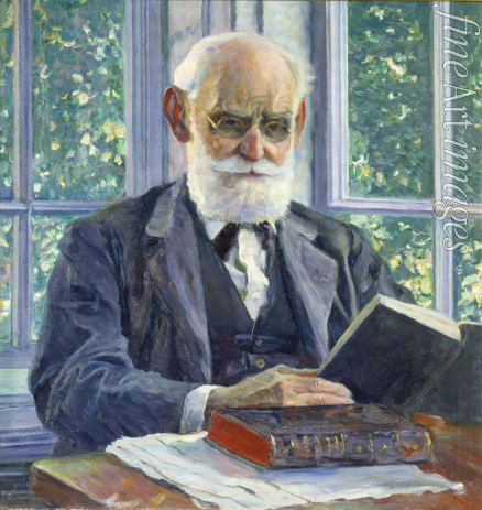 Nesterov Mikhail Vasilyevich - Portrait of the physiologist, psychologist, and physician Ivan P. Pavlov (1849-1936)