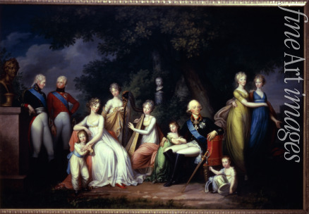 Kügelgen Gerhard von - Portrait of the Emperor Paul I of Russia (1754-1801) with his Family