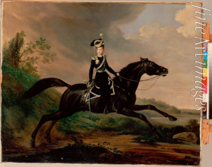 Krüger Franz - Equestrian Portrait of Grand Prince Alexander Nikolayevich (1818-1881)
